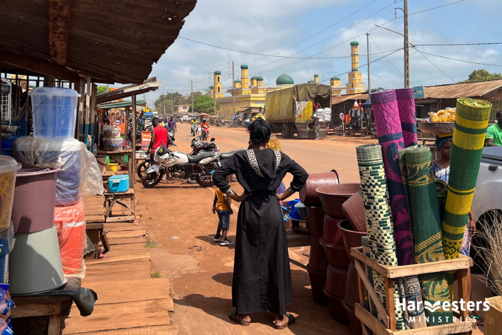 Mosque on every corner. Harvesters Ministries