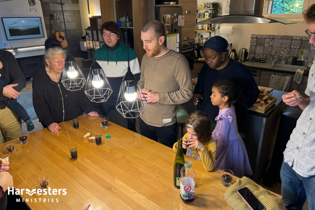 Communion together. Harvesters Ministries